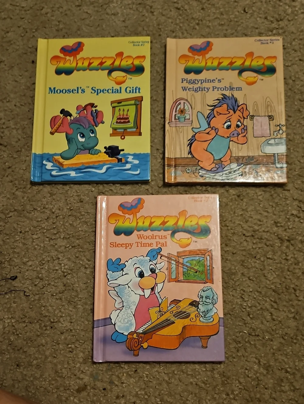 1980's Vintage Wuzzles Children's Books Set Of 3 Like New Condition